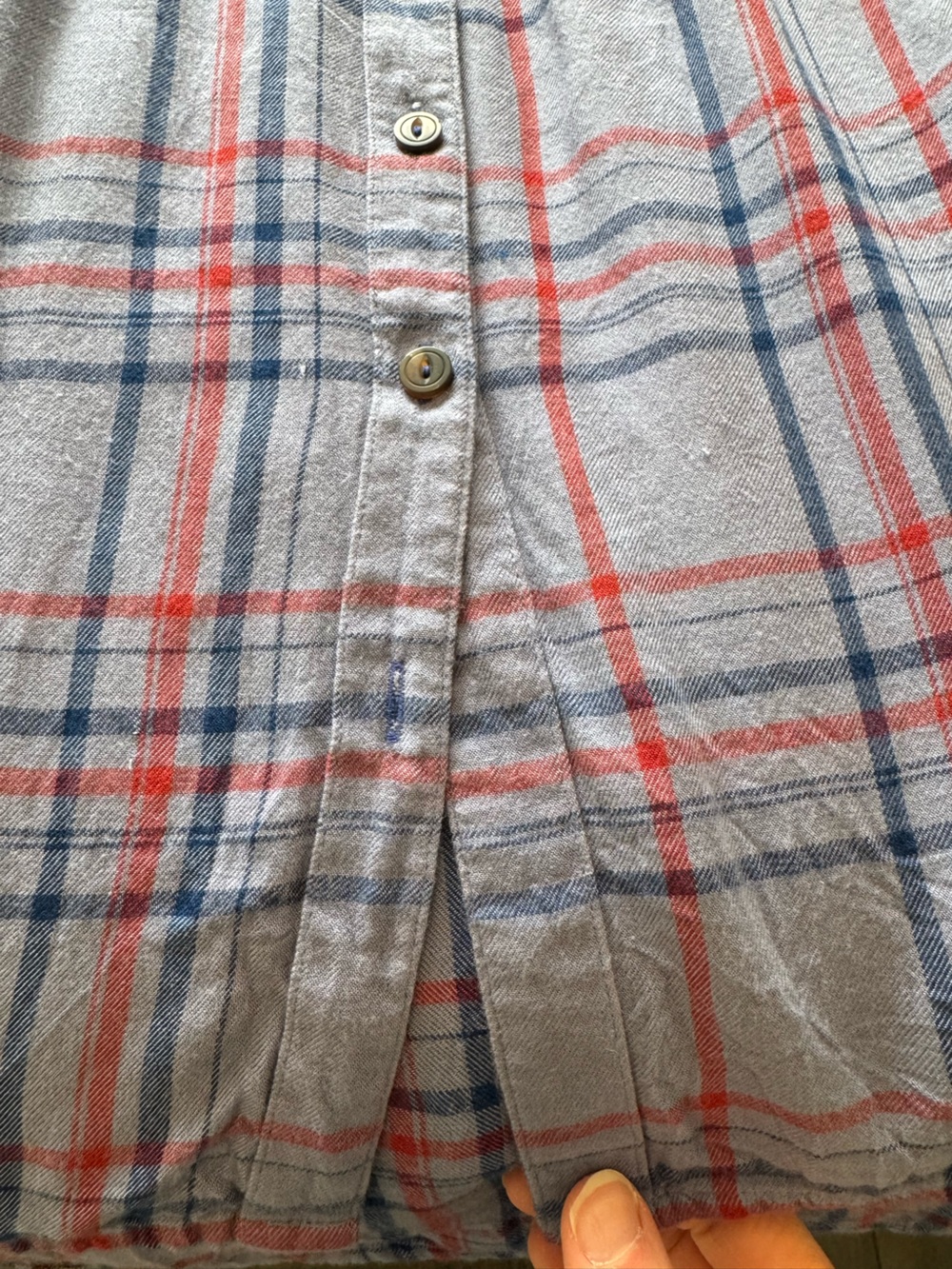 Maeve By Anthropologie Smocked Plaid Button Down Top - Picture 7 of 10
